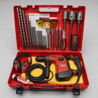 HILTI TE 35, PREOWNED, FREE BITS, LASER DISTANCE METER