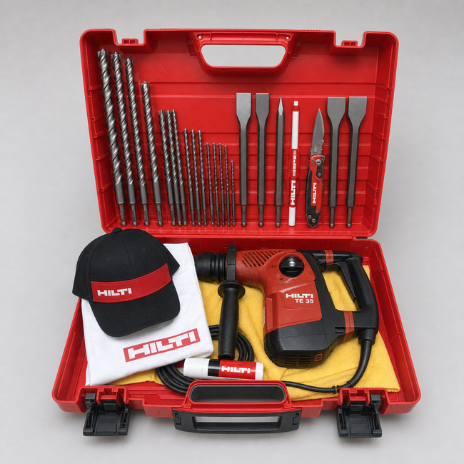 HILTI TE 35, PREOWNED, ORIGINAL, STRONG, FREE BITS