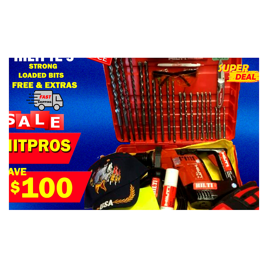 HILTI TE 5 HAMMER DRILL, FREE EXTRAS, LOADED BITS, STRONG