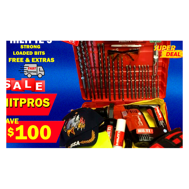 HILTI TE 5 HAMMER DRILL, FREE EXTRAS, LOADED BITS, STRONG