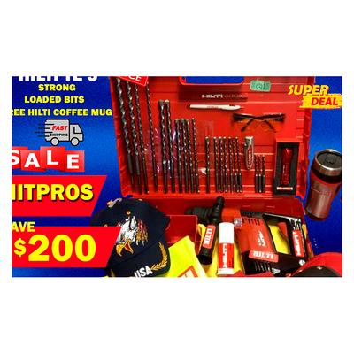 HILTI TE 5 HAMMER DRILL, FREE HILTI COFFE MUG, LOADED BITS