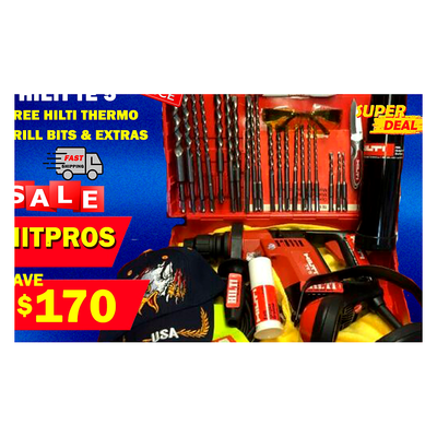 HILTI TE 5 HAMMER DRILL, FREE HILTI THERMO, FREE DRILL BITS