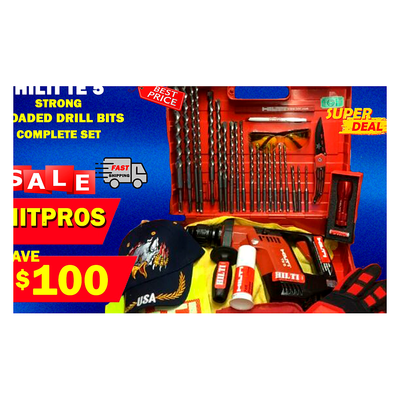 HILTI TE 5, STRONG, DURABLE, LOADED DRILL BITS