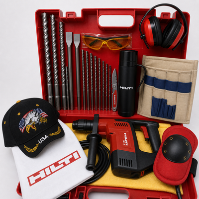 HILTI TE 5 PREOWNED, FREE THERMO, TOOL ORGANIZER, A LOT OF EXTRA