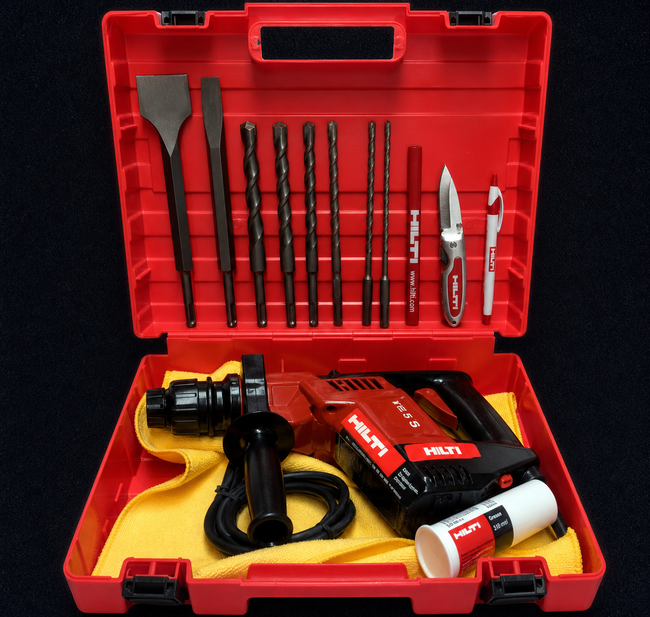 HILTI TE 5, PREOWNED, STRONG, FREE BITS, HILTI KNIFE, FAST SHIP