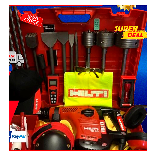 HILTI TE 50, GREAT CONDITION, 2 YEARS WARRANTY, LOADED SET, FAST SHIP
