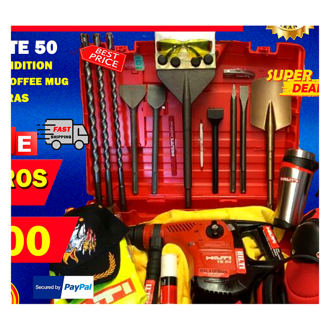 HILTI TE 50, NICE CONDITION, FREE HILTI COFFE MUG AND EXTRAS, FAST SHIP