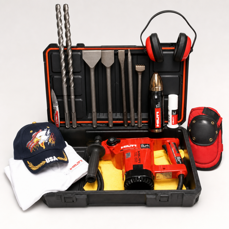 HILTI TE 52 PREOWNED, FREE THERMO, BITS AND CHISELS, FAST SHIP