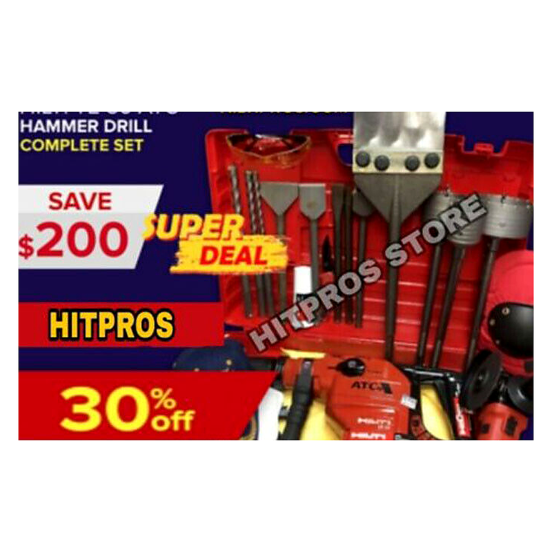 HILTI TE 56, PREOWNED, FREE HILTI GRINDER, BITS, A LOT OF EXTRA, FAST SHIP