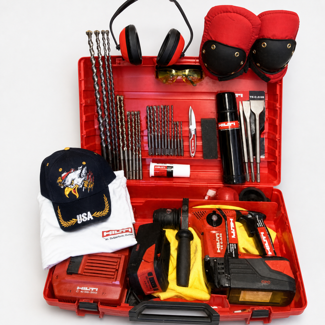 HILTI TE 6-A36 PREOWNED, FREE THERMO, BITS, LOT OF EXTRAS, FAST SHIP