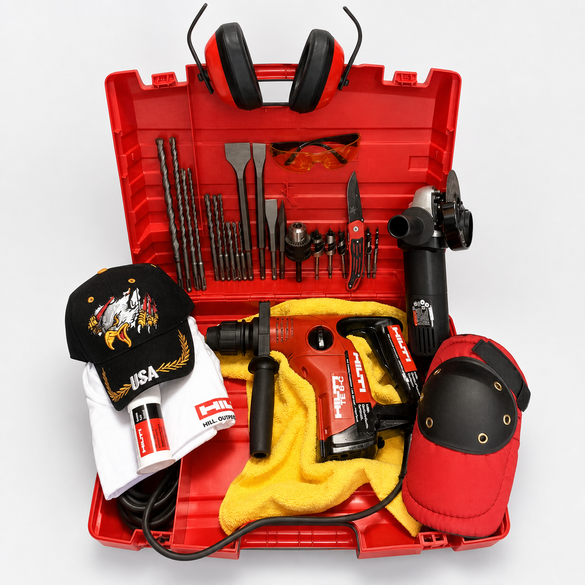 HILTI TE 6-C HAMMER DRILL, PREOWNED, FREE ANGLE GRINDER, FAST SHIP