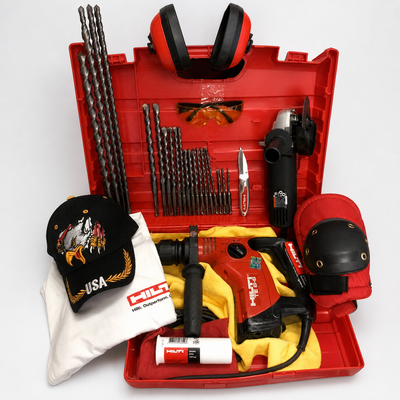 HILTI TE 6-S PREOWNED, FREE ANGLE GRINDER, BITS, EXTRAS