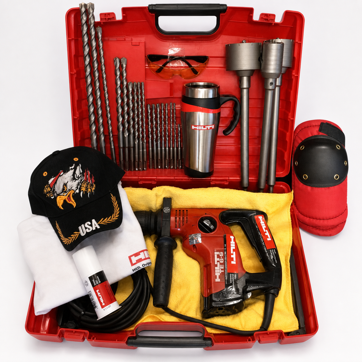 HILTI TE 6-S PREOWNED, FREE COFFEE MUG, LOT OF EXTRAS
