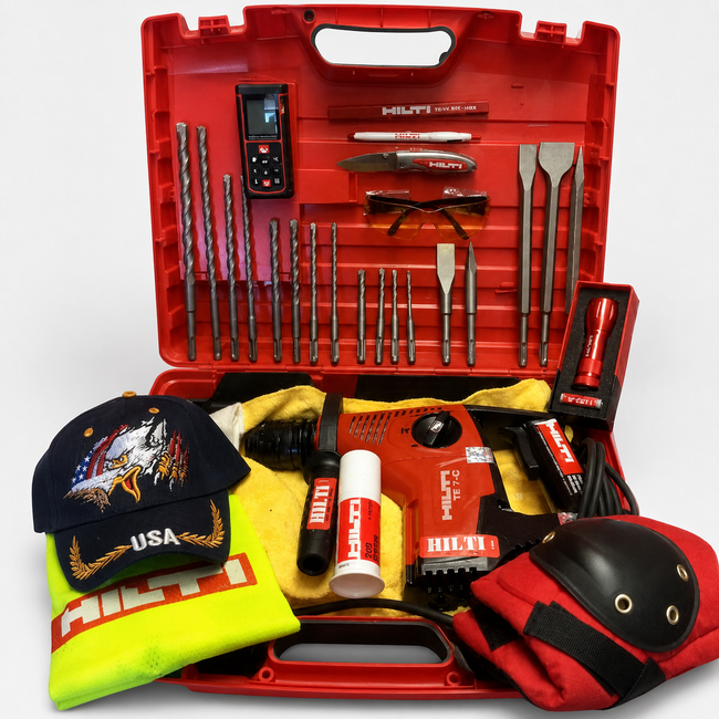 HILTI TE 7-C HAMMER DRILL, GREAT, FREE EXTRAS, STRONG