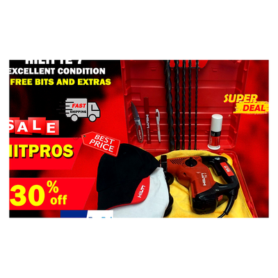 HILTI TE 7, EXCELLENT CONDITION, FREE HILTI ITEMS, BITS