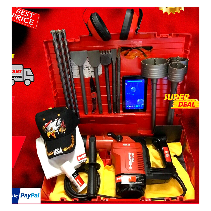 HILTI TE 75 HAMMER, GREAT CONDITION, FREE TABLET, A LOT OF EXTRAS