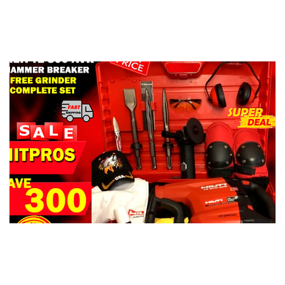 HILTI TE 800 AVR, NEW, FREE GRINDER, CHISELS, A LOT OF EXTRA ITEMS, FAST SHIP
