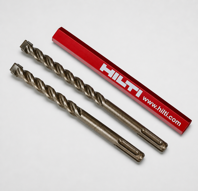 HILTI TE-C 1/4" X 7", SET OF 2, PREOWNED, FREE PENCIL, FAST SHIP