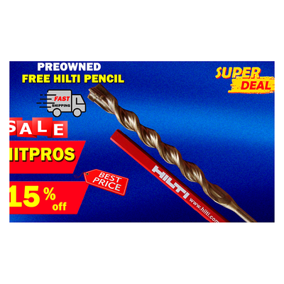 HILTI TE-C 7/8" x 11", SDS PLUS, PREOWNED, FREE HILTI PENCIL, FAST SHIPPING