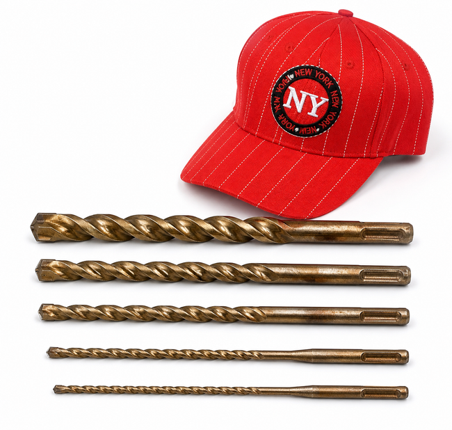 HILTI TE-CX 1/2", 3/8", 1/4", 3/16" SDS PLUS, SET OF 5, FREE HAT, FAST SHIPPING