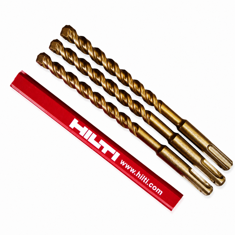 HILTI TE-CX 3/8" X 8", SET OF 3, PREOWNED, MINT CONDITION, FREE PENCIL, FAST SHIP