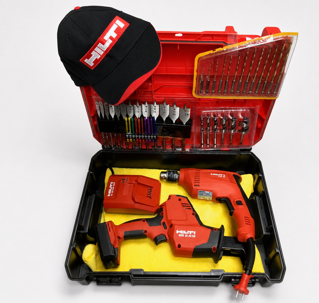 HILTI UD 4 HAMMER DRILL, SR 2-A12 Recip saw, 2 BATTERIES, ALL NEW, FAST SHIP