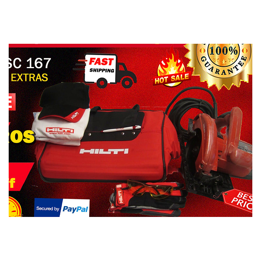 HILTI WSC 167, GREAT CONDITION, FREE HILTI HAT, BAG, EXTRAS, FAST SHIPPING