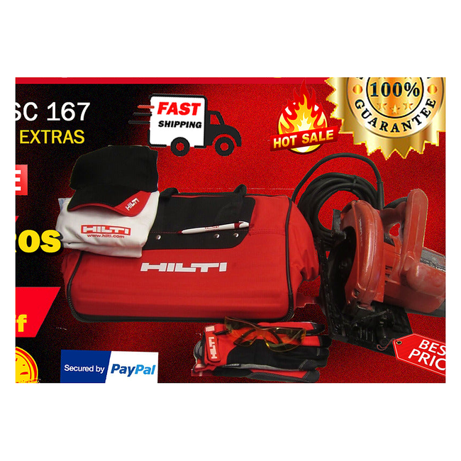 HILTI WSC 167, GREAT CONDITION, FREE HILTI HAT, BAG, EXTRAS, FAST SHIPPING