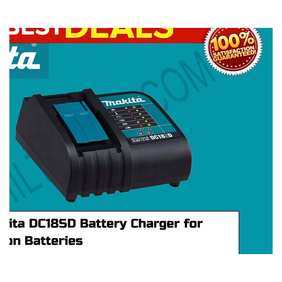 MAKITA DC18SD Battery Charger for Li-Ion Batteries