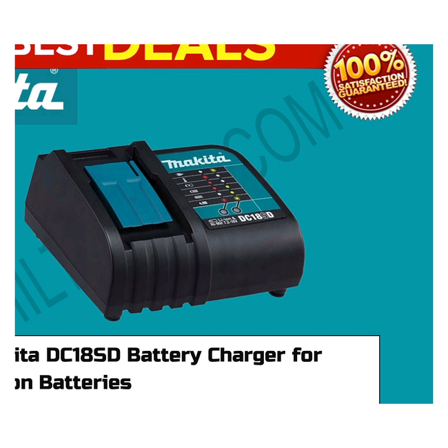 MAKITA DC18SD Battery Charger for Li-Ion Batteries