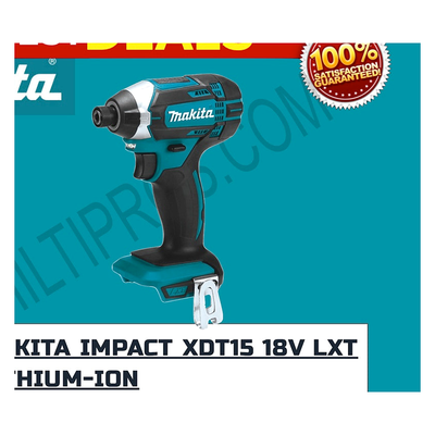 MAKITA XDT11Z 18V LXT Lithium-Ion Cordless Impact Driver, Tool Only + MAKITA BAG