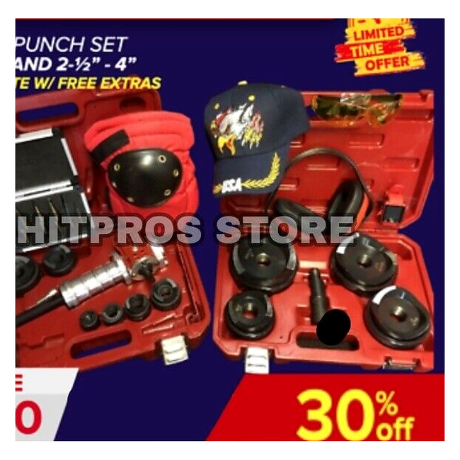 MAXIS PUNCH SET 1/2 - 2" And 2-1/2 TO 4" SET, DISPLAY, FREE SMART WATCH, EXTRAS