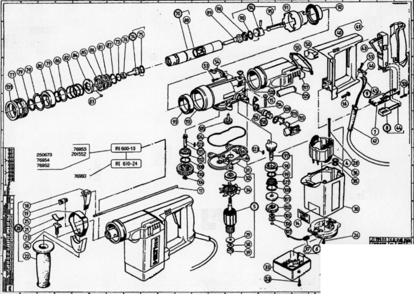 HILTI TE 14 PARTS