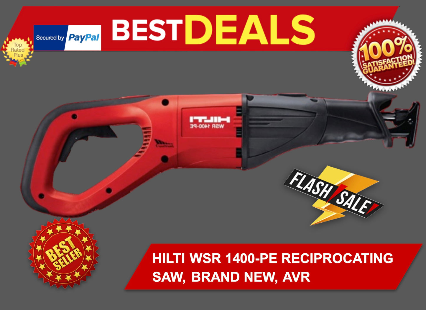 HILTI WSR 1400-PE RECIPROCATING SAW, BRAND NEW, AVR & SMART POWER