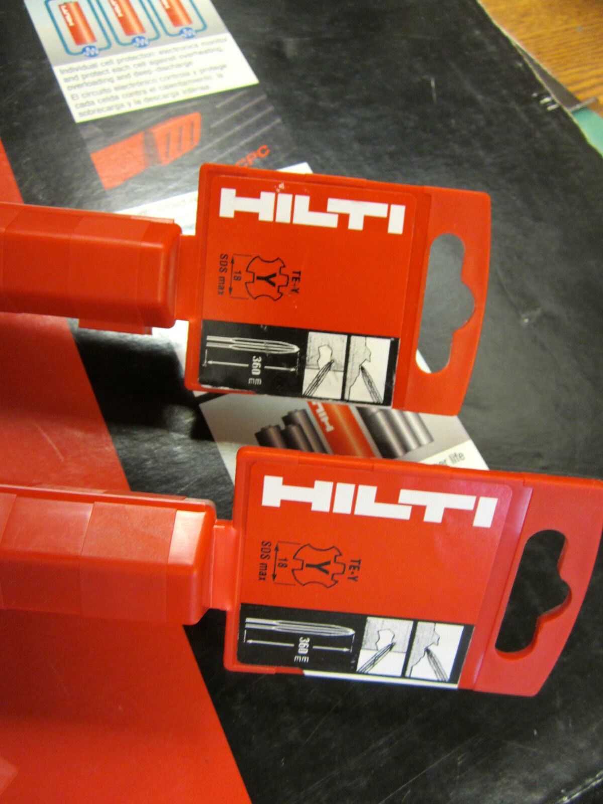 (2) HILTI TE-YP SM 14" POINTED CHISEL,FREE HAT