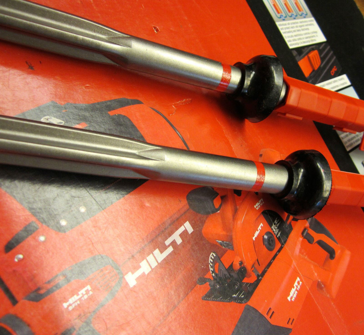 (2) HILTI TE-YP SM 14" POINTED CHISEL,FREE HAT