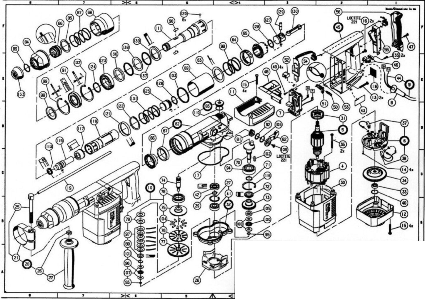 HILTI TE 74 PARTS