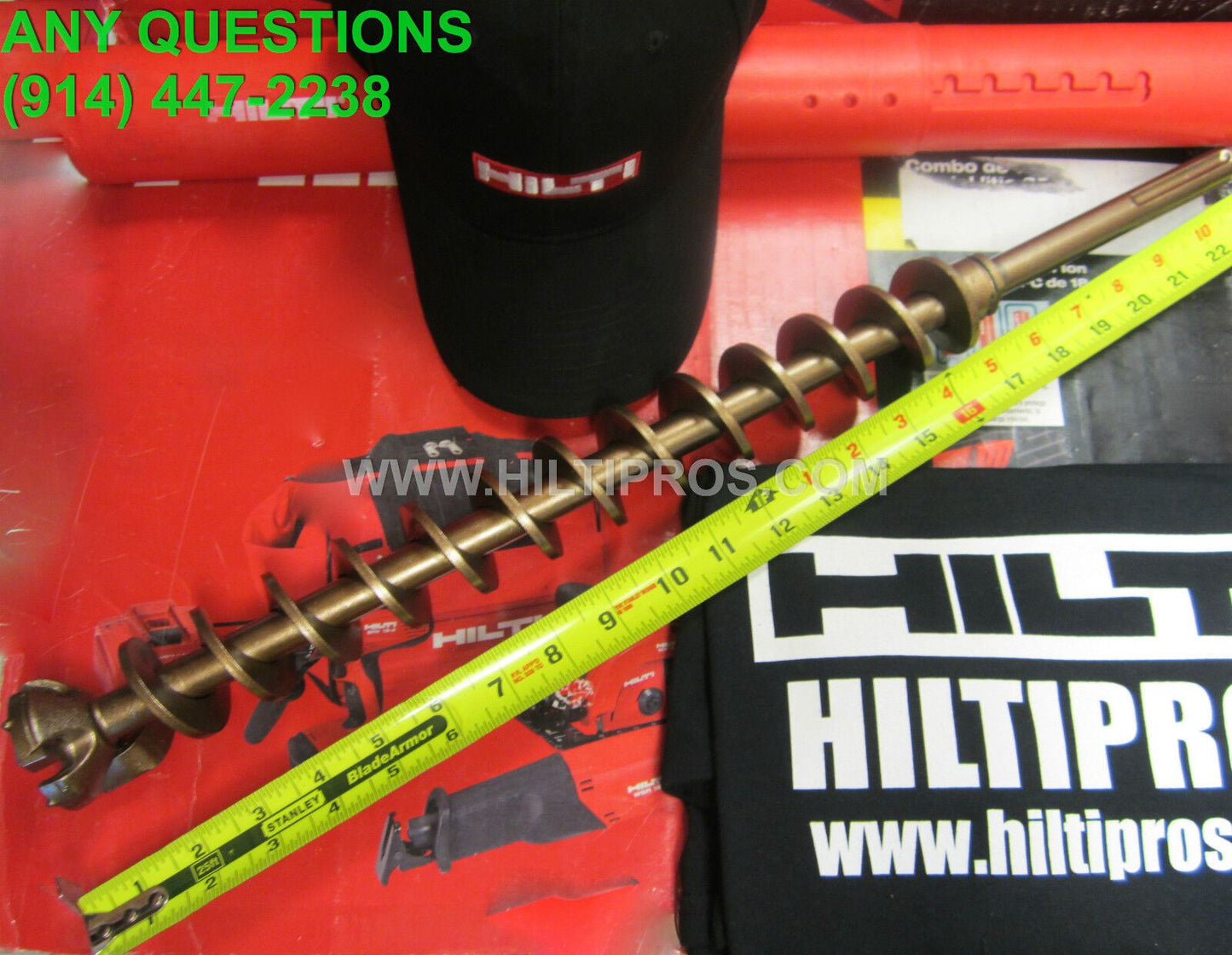 HILTI 1-1/4 x 23" TE-Y FREE HILTI EXTRAS