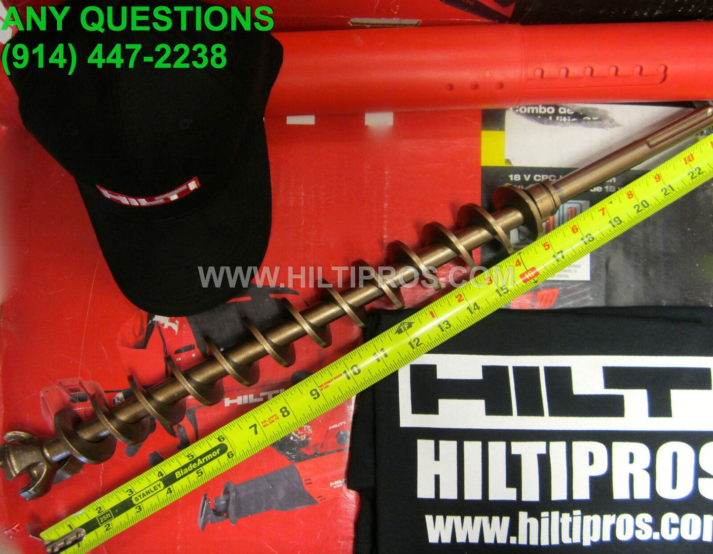 HILTI 1-1/4 x 23" TE-Y FREE HILTI EXTRAS