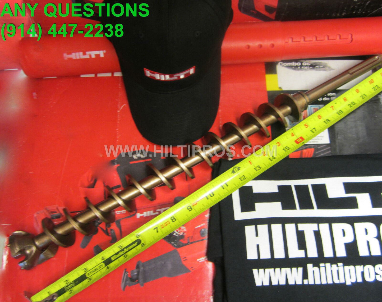 HILTI 1-1/4 x 23" TE-Y FREE HILTI EXTRAS