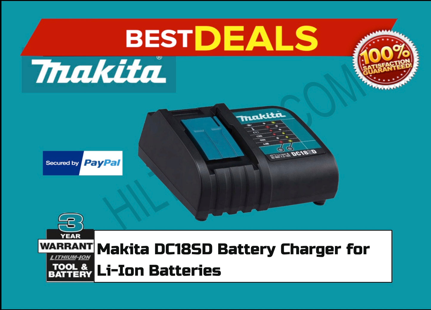 MAKITA DC18SD Battery Charger for Li-Ion Batteries