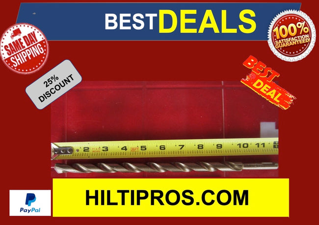 HILTI TE-C 1/2 x 11", SDS PLUS, PREOWNED,FREE HILTI PENCIL,L@@K, FAST SHIPPING