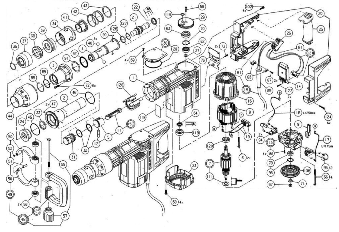 HILTI TE 805 PARTS