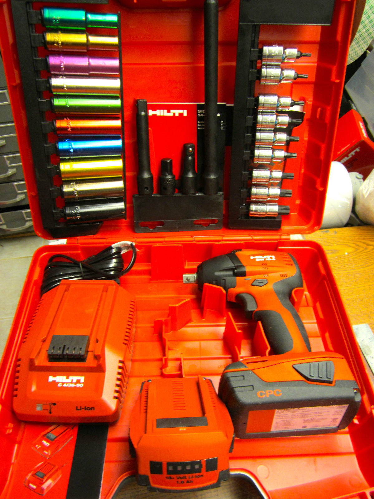 HILTI SIW 18-A IMPACT WRENCH KIT, BRAND NEW, FREE SOCKETS SET& EXTRAS