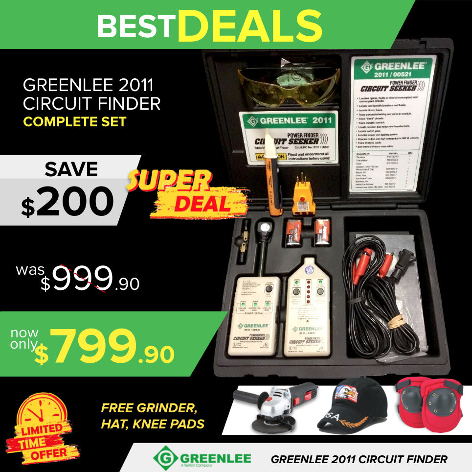 GREENLEE 2011/00521 FINDER CIRCUIT SEEKER, DISPLAY, FREE GRINDER,