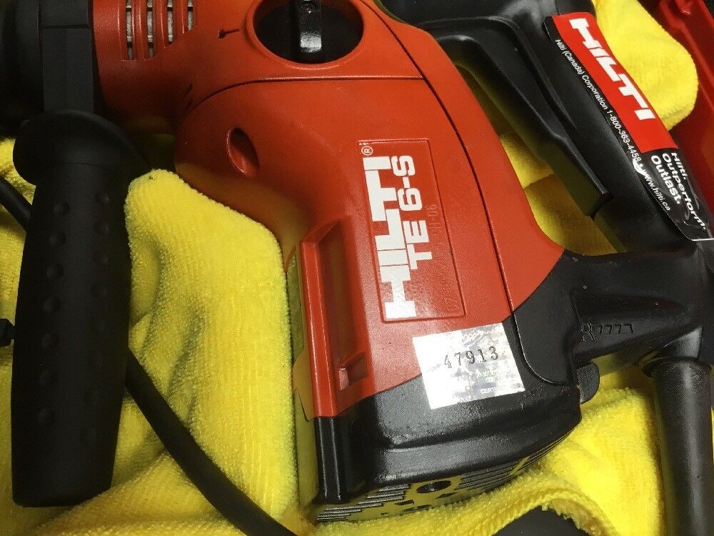 HILTI TE 6-S HAMMER DRILL, PREWONED, FREE SPEAKER, BITS, EXTRAS