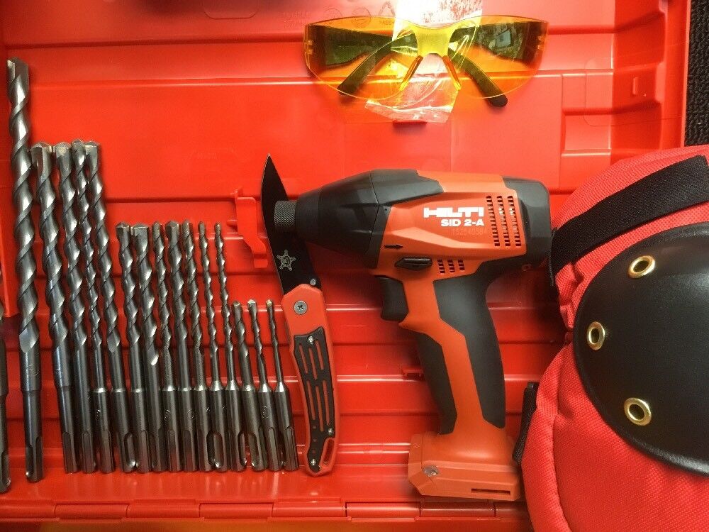 HILTI TE 5 HAMMER DRILL, FREE SID 2-A, REINFORCED HANDLE, BITS