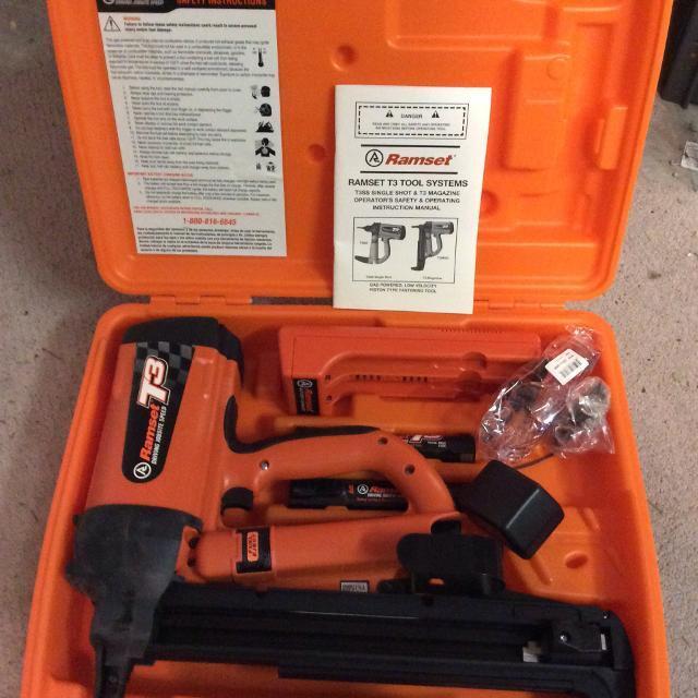 RAMSET T3 MAG, GAS TOOL , SINGLE CHARGER ,2 BATTERIES   BRAND NEW, FAST SHIPPING