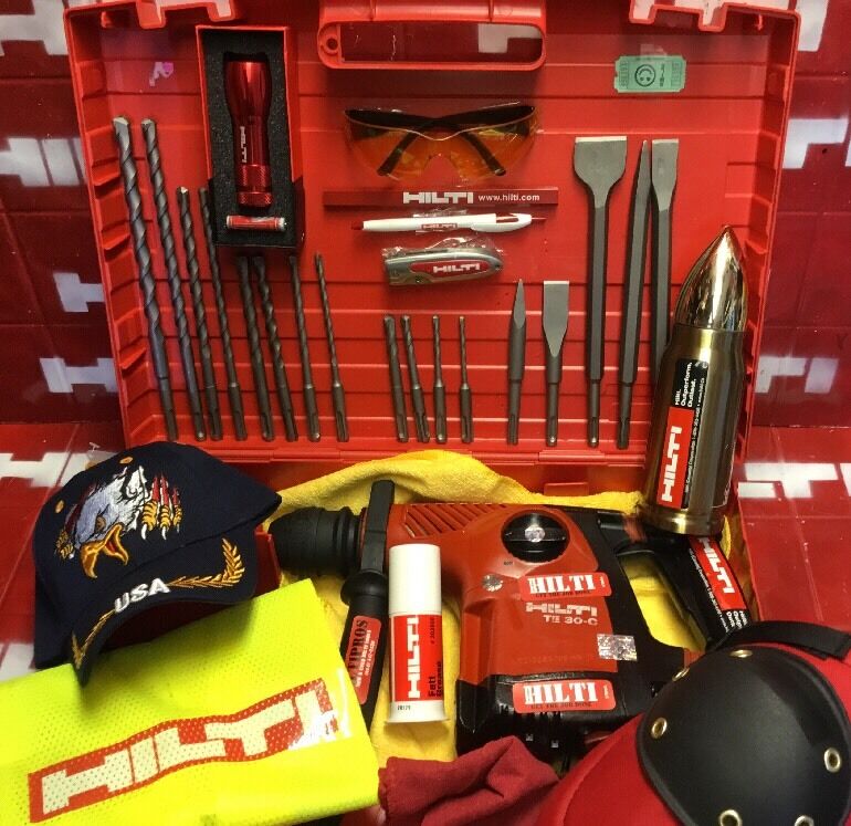 HILTI TE 30-C, PREOWNED, DURABLE, STRONG, FREE DRILLS & CHISELS