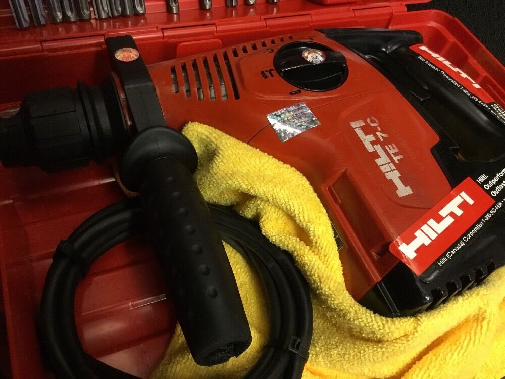 HILTI TE 7-C, PREOWNED, FREE LASER METER, BITS AND CHISELS